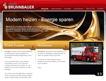 Tablet Screenshot of heizoel-brunnbauer.de